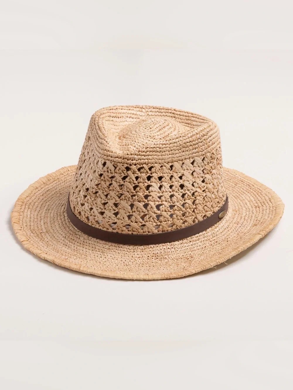 Scala Puerto Raffia Brimmed Hat L/XL
